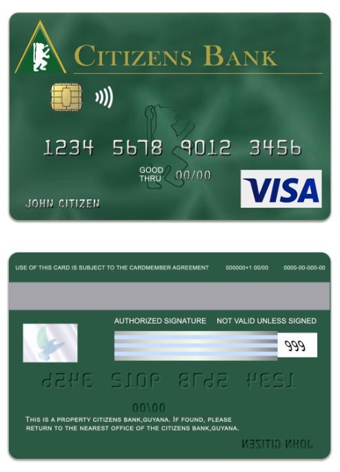 Guyana Citizens Bank visa green card